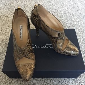 Oscar de la Renta Python Boots/Booties